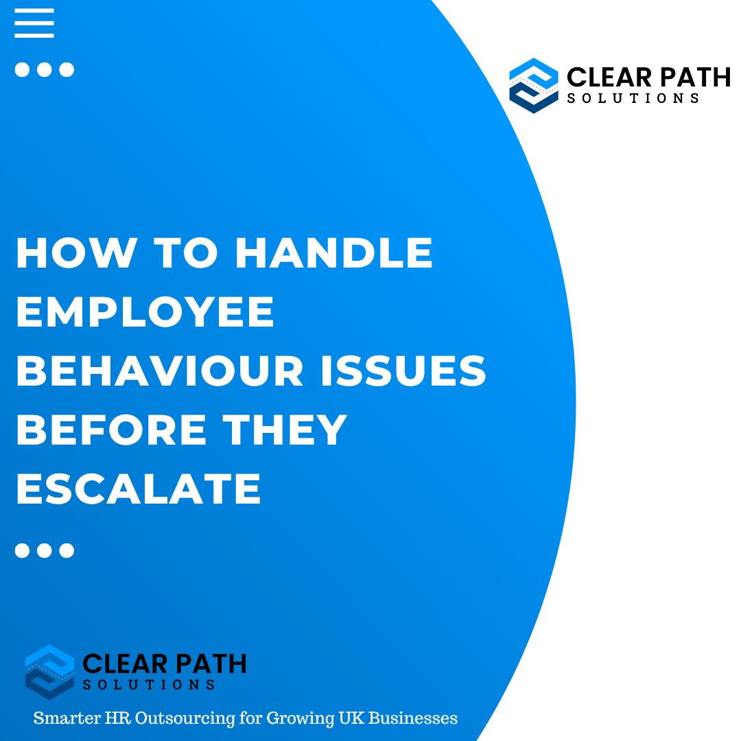How to Handle Employee Behaviour Issues Before They Escalate