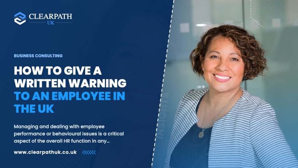 How to Give a Written Warning to an Employee in the UK