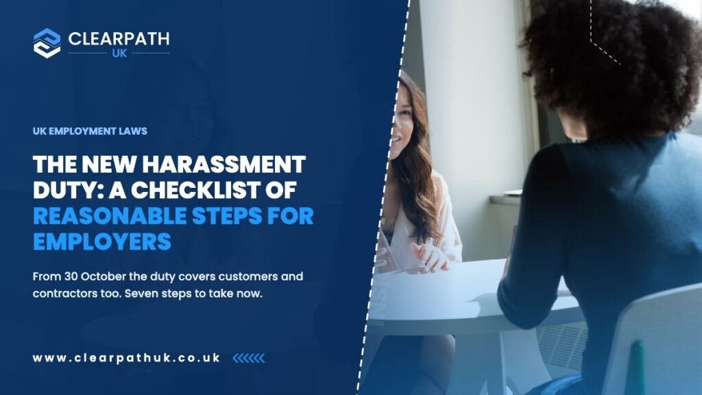 The New Harassment Duty: A Checklist of Reasonable Steps for Employers